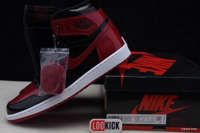 HYPE Bred 555088-063 1 Air High Jordan Patent OG 0725